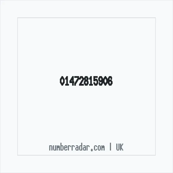 Reverse number check for +44 1472 815906 — who called me?