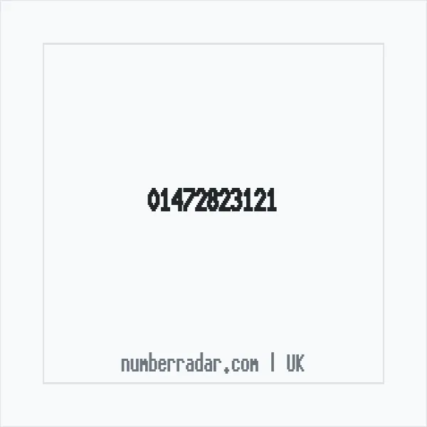 Reverse number check for +44 1472 823121 — who called me?