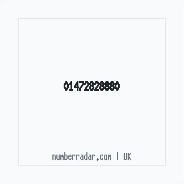 Reverse number check for +44 1472 828880 — who called me?