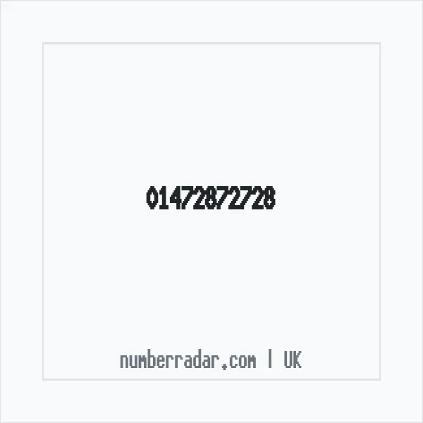 Reverse number check for +44 1472 872728 — who called me?