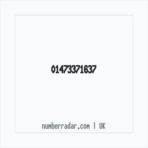 Reverse number check for +44 1473 371637 — who called me?