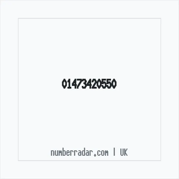 Reverse number check for +44 1473 420550 — who called me?