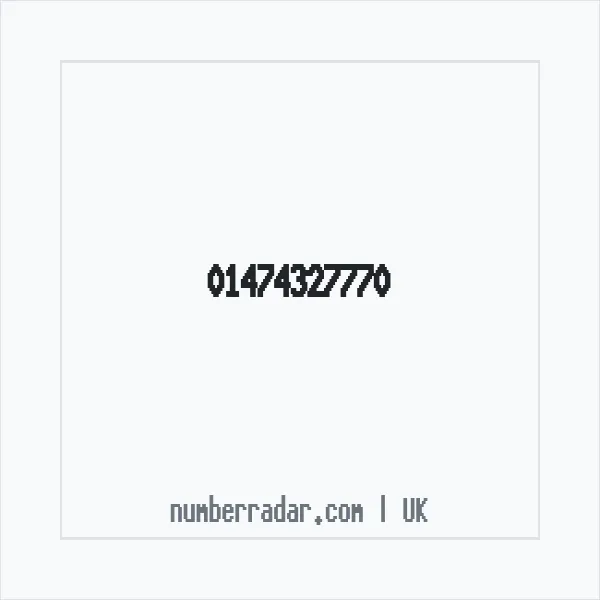 Reverse number check for +44 1474 327770 — who called me?