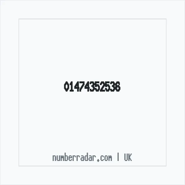 Reverse number check for +44 1474 352536 — who called me?
