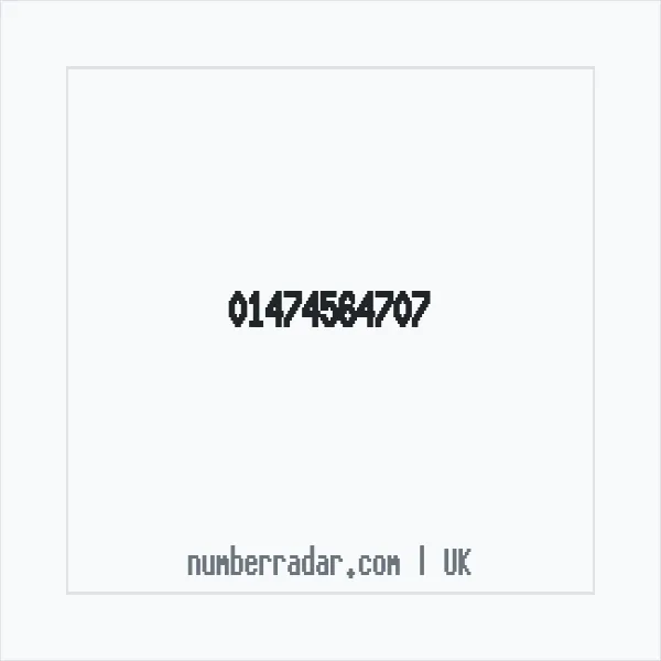 Reverse number check for +44 1474 564707 — who called me?