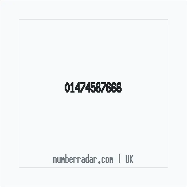 Reverse number check for +44 1474 567666 — who called me?