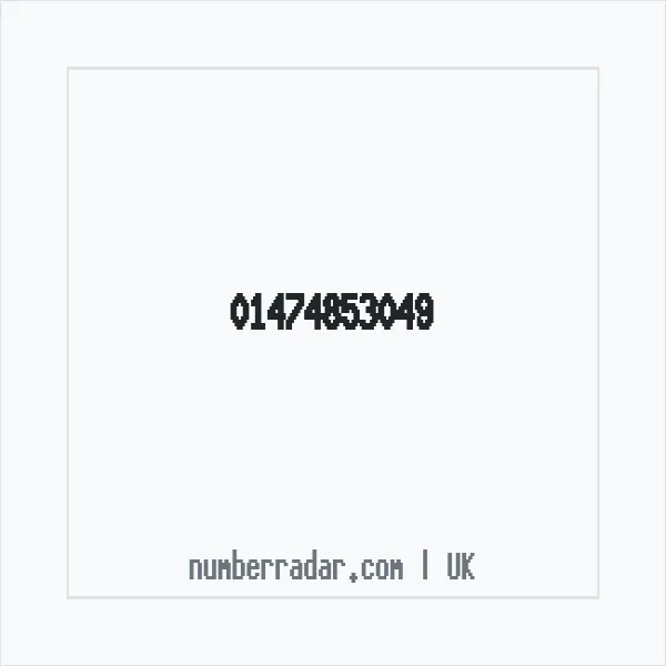 Reverse number check for +44 1474 853049 — who called me?