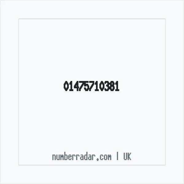 Reverse number check for +44 1475 710381 — who called me?