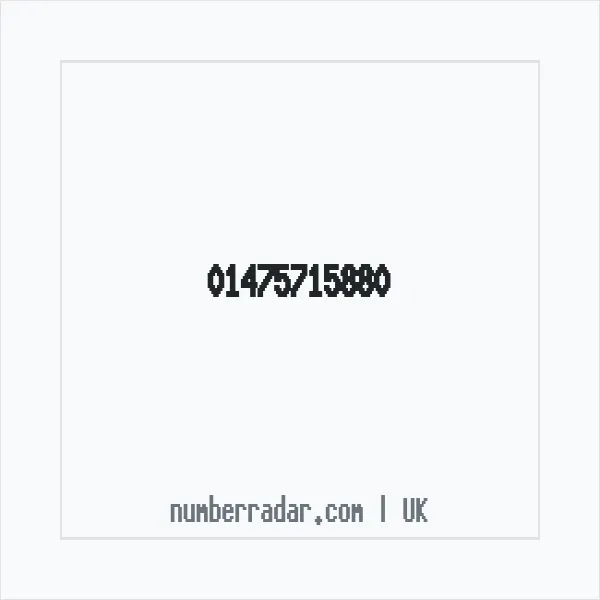 Reverse number check for +44 1475 715880 — who called me?