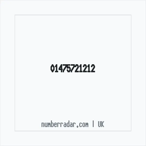 Reverse number check for +44 1475 721212 — who called me?