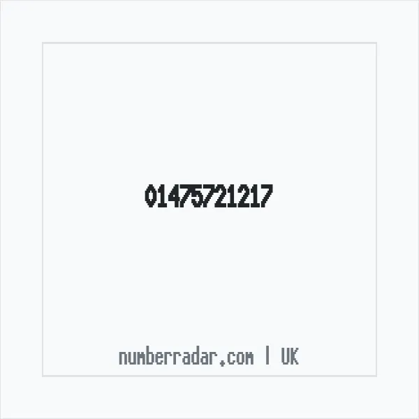 Reverse number check for +44 1475 721217 — who called me?