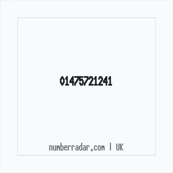 Reverse number check for +44 1475 721241 — who called me?
