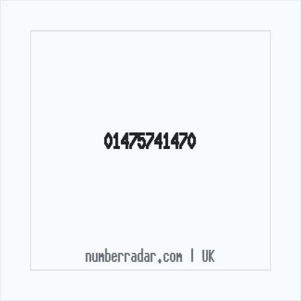 Reverse number check for +44 1475 741470 — who called me?