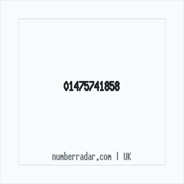 Reverse number check for +44 1475 741858 — who called me?