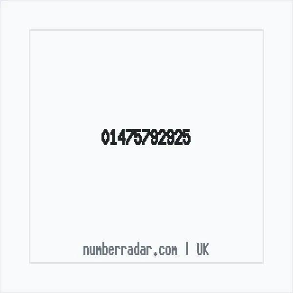 Reverse number check for +44 1475 792925 — who called me?