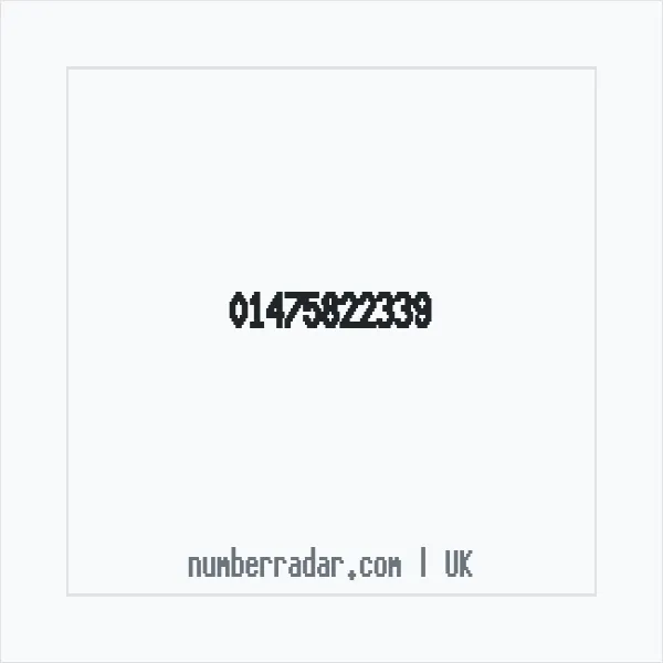 Reverse number check for +44 1475 822339 — who called me?
