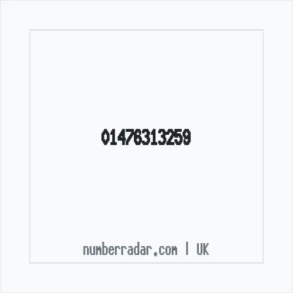 Reverse number check for +44 1476 313259 — who called me?