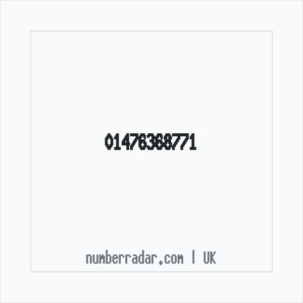 Reverse number check for +44 1476 368771 — who called me?