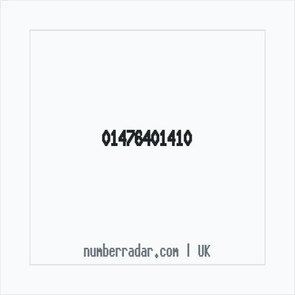 Reverse number check for +44 1476 401410 — who called me?