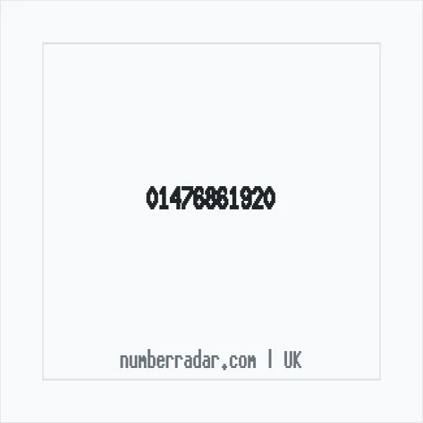 Reverse number check for +44 1476 861920 — who called me?