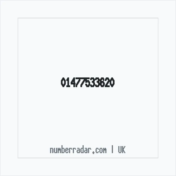 Reverse number check for +44 1477 533620 — who called me?