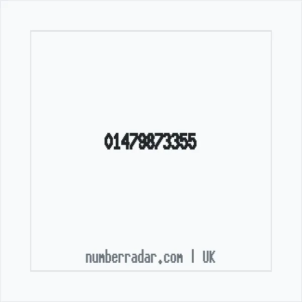 Reverse number check for +44 1479 873355 — who called me?