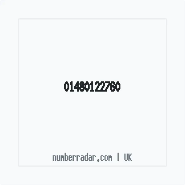 Reverse number check for +44 1480 122760 — who called me?