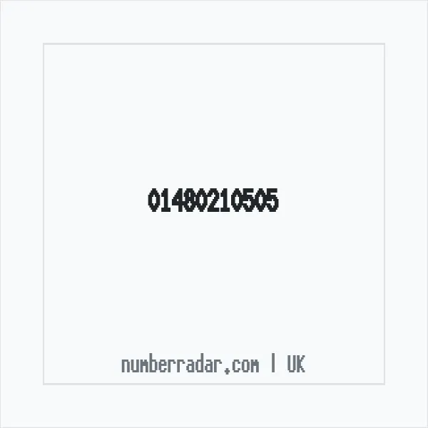 Reverse number check for +44 1480 210505 — who called me?