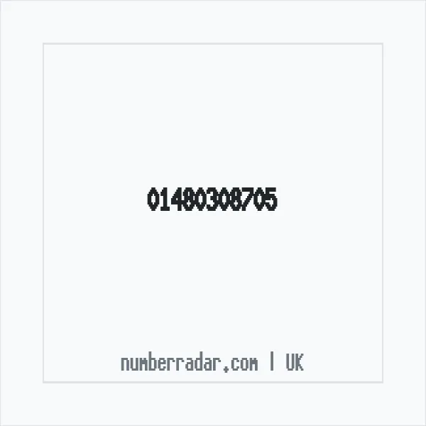 Reverse number check for +44 1480 308705 — who called me?
