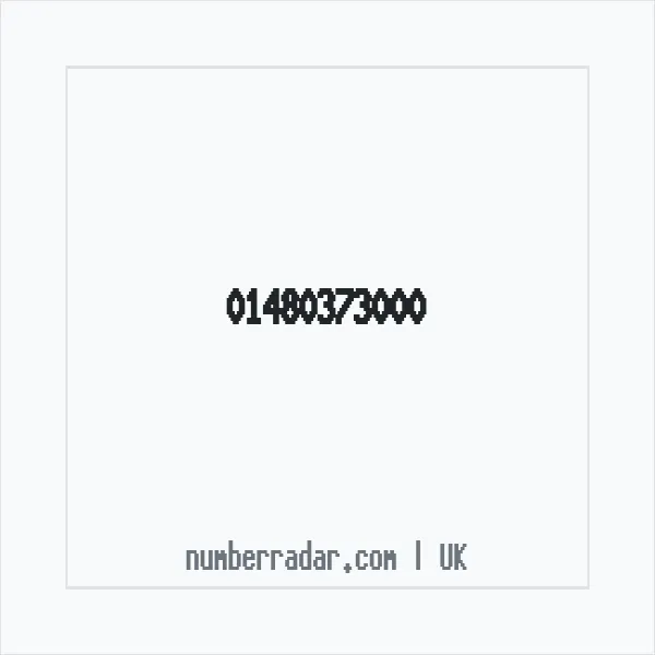 Reverse number check for +44 1480 373000 — who called me?