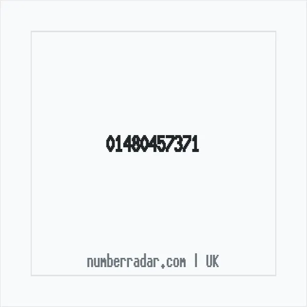 Reverse number check for +44 1480 457371 — who called me?
