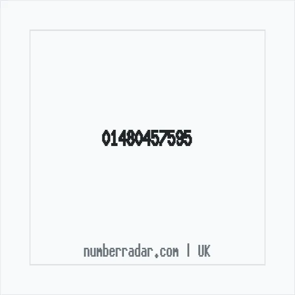 Reverse number check for +44 1480 457595 — who called me?