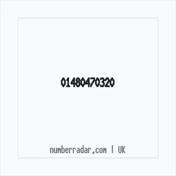Reverse number check for +44 1480 470320 — who called me?