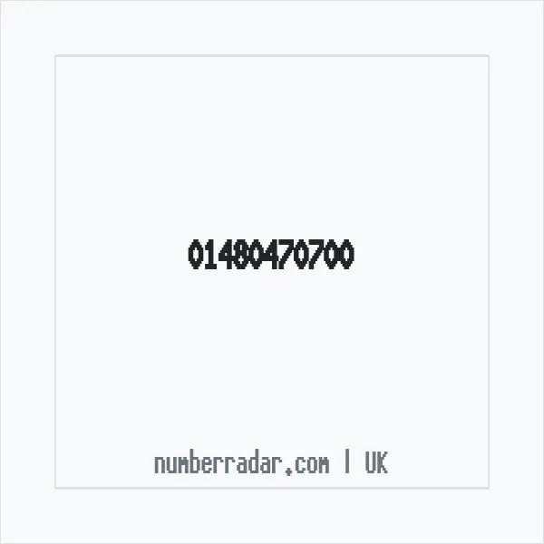 Reverse number check for +44 1480 470700 — who called me?