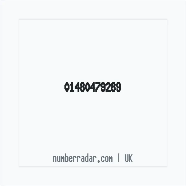 Reverse number check for +44 1480 479289 — who called me?