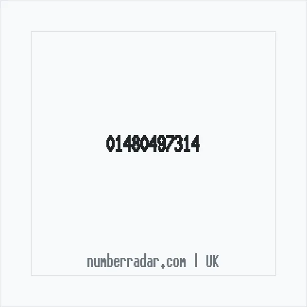 Reverse number check for +44 1480 497314 — who called me?
