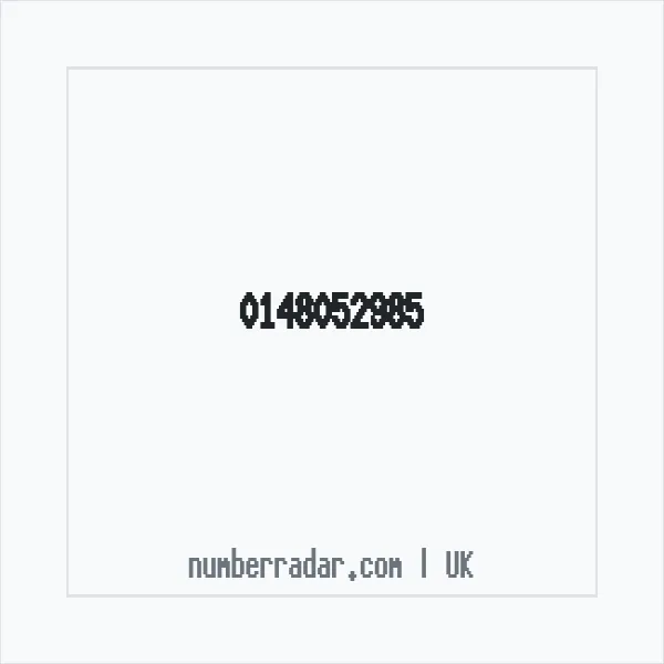Reverse number check for +44 148052985 — who called me?