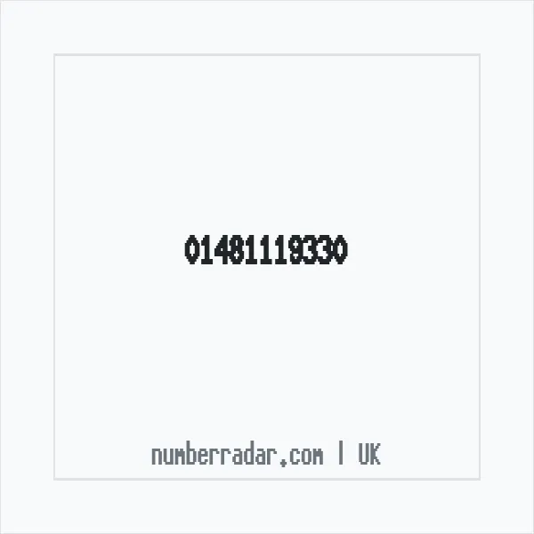 Reverse number check for +44 1481 119330 — who called me?