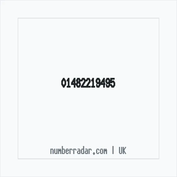 Reverse number check for +44 1482 219495 — who called me?