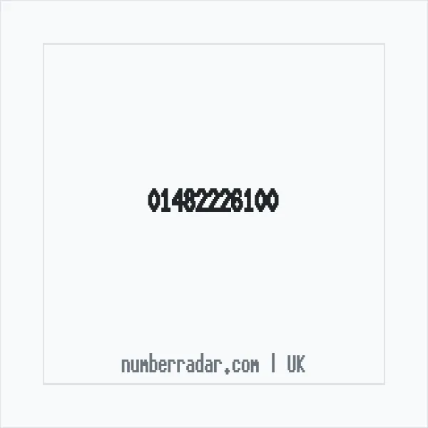 Reverse number check for +44 1482 226100 — who called me?