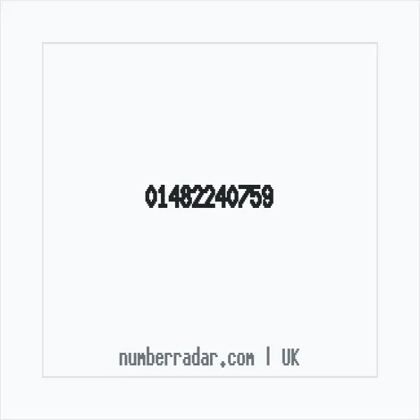 Reverse number check for +44 1482 240759 — who called me?