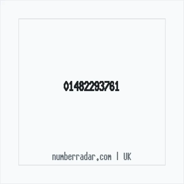 Reverse number check for +44 1482 293761 — who called me?