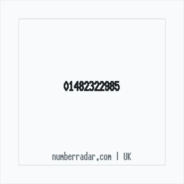 Reverse number check for +44 1482 322985 — who called me?