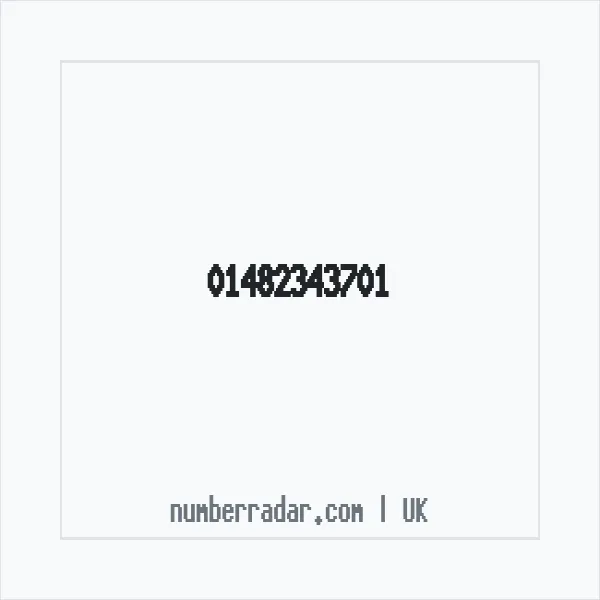 Reverse number check for +44 1482 343701 — who called me?