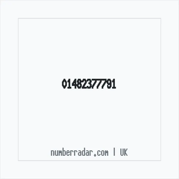 Reverse number check for +44 1482 377791 — who called me?