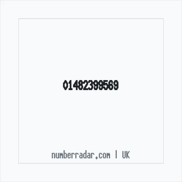 Reverse number check for +44 1482 399569 — who called me?