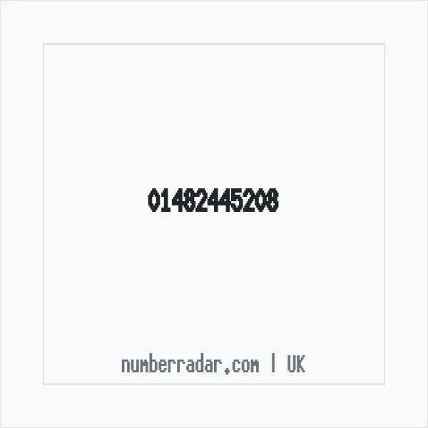 Reverse number check for +44 1482 445208 — who called me?