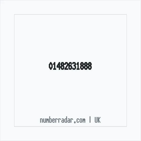 Reverse number check for +44 1482 631888 — who called me?