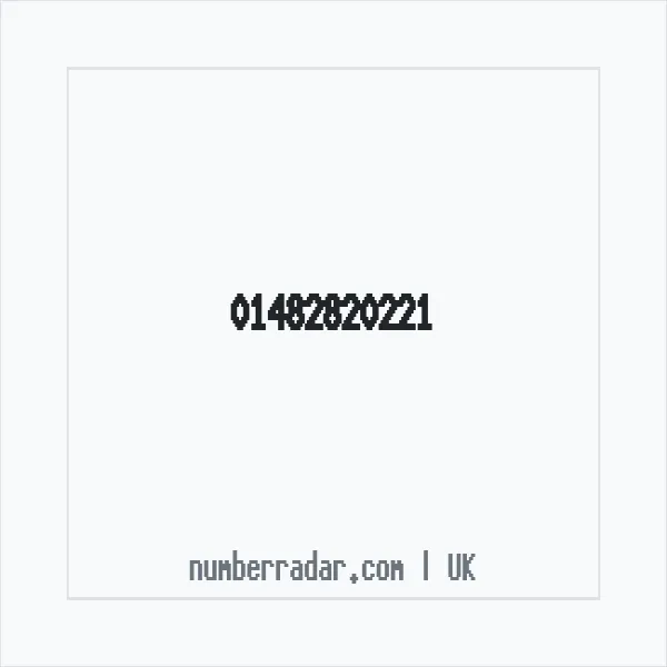 Reverse number check for +44 1482 820221 — who called me?