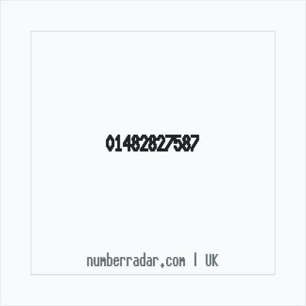 Reverse number check for +44 1482 827587 — who called me?